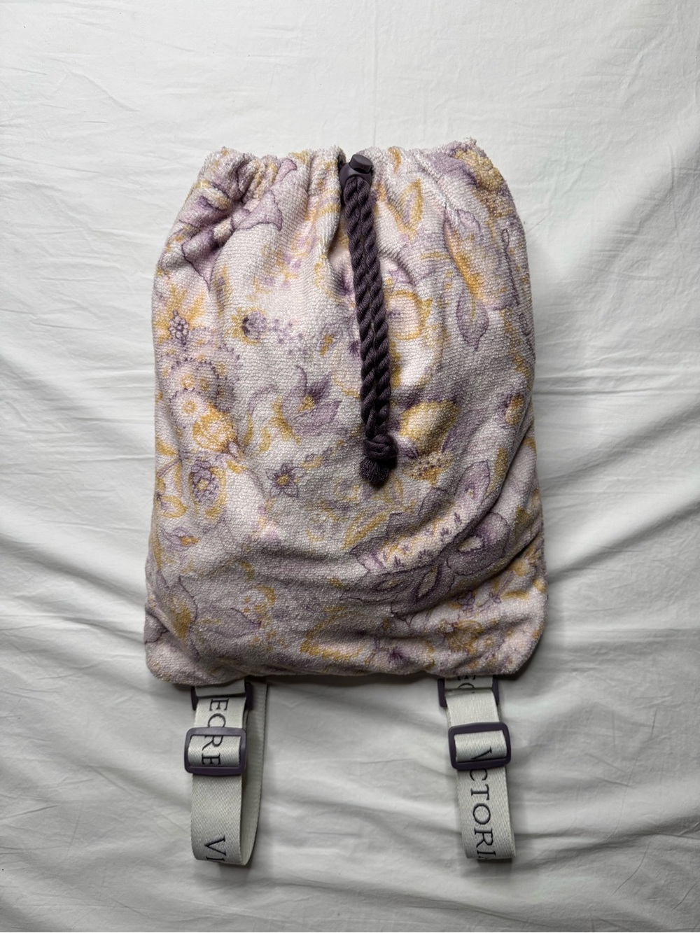 Victoria’s Secret - Floral Pastel Packable Beach Towel/Blanket Bag